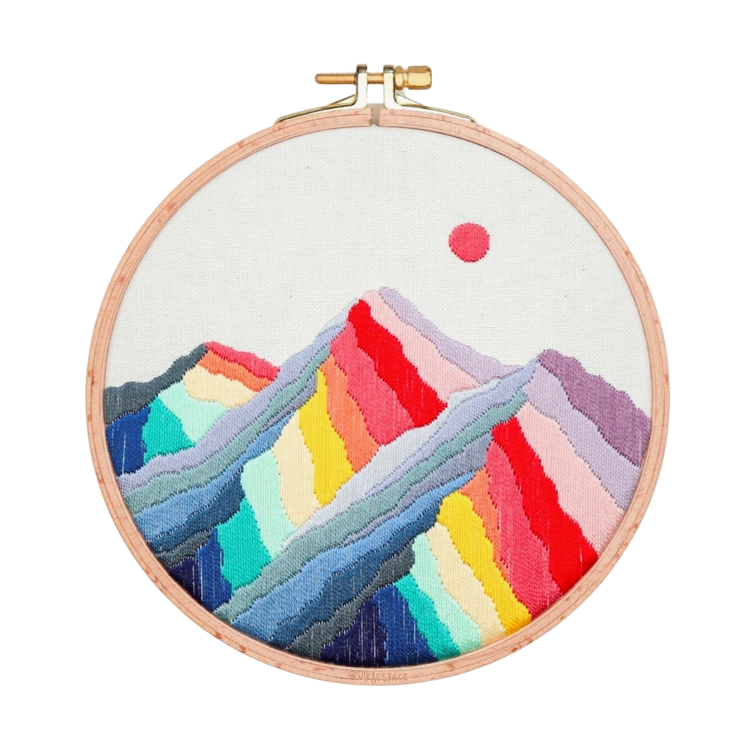 Rainbow Mountains Pattern