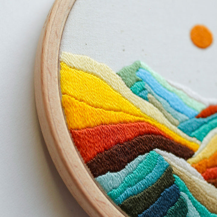Orange & Teal Mountains PDF